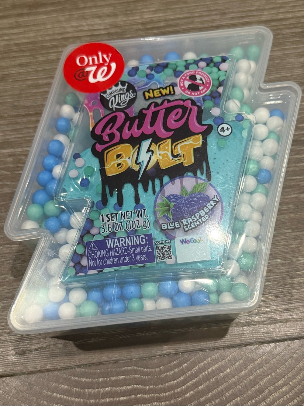 NWT Compound Kings Butter Bolt Blue Raspberry Scented slime